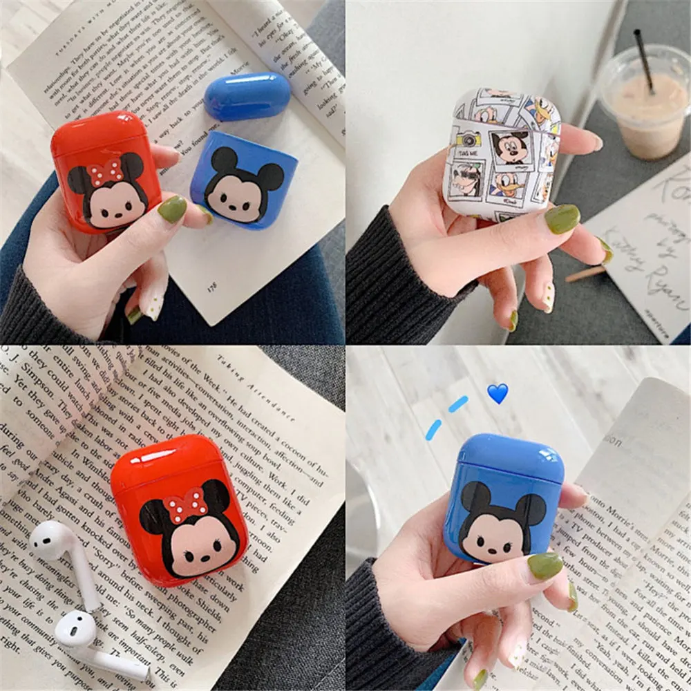 Q UNCLE Мультфильм Роскошные Чехлы для Apple Airpods мини портативные наушники чехол для Apple Airpod2 силиконовые Любовь Сердце сумка для наушников
