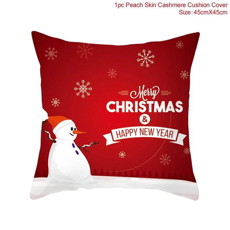 03-1 FENGRISE Merry Christmas украшение для дома Санта Клаус Подушка с оленем чехол Рождество Рождество Navidad счастливый год - Цвет: 03-1
