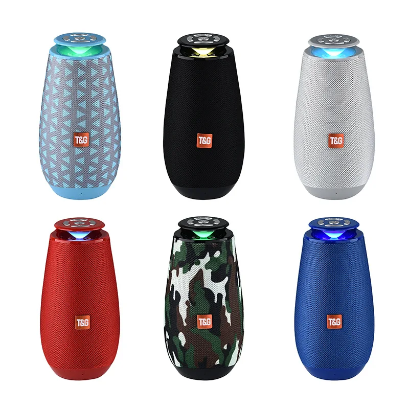 Светодиодный динамик TG портативный беспроводной с поддержкой TF-карты FM-радио AUX
