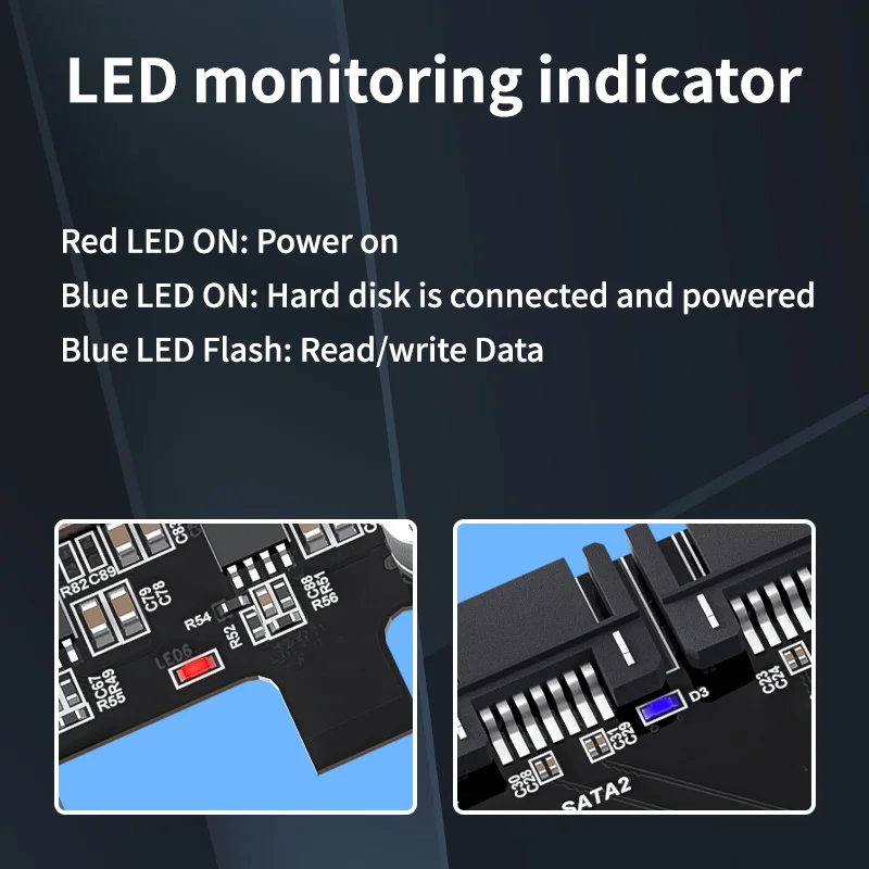 5 портов SATA 6 Гбит/с для PCI Express плата контроллера e III адаптер/конвертер Pcie riser