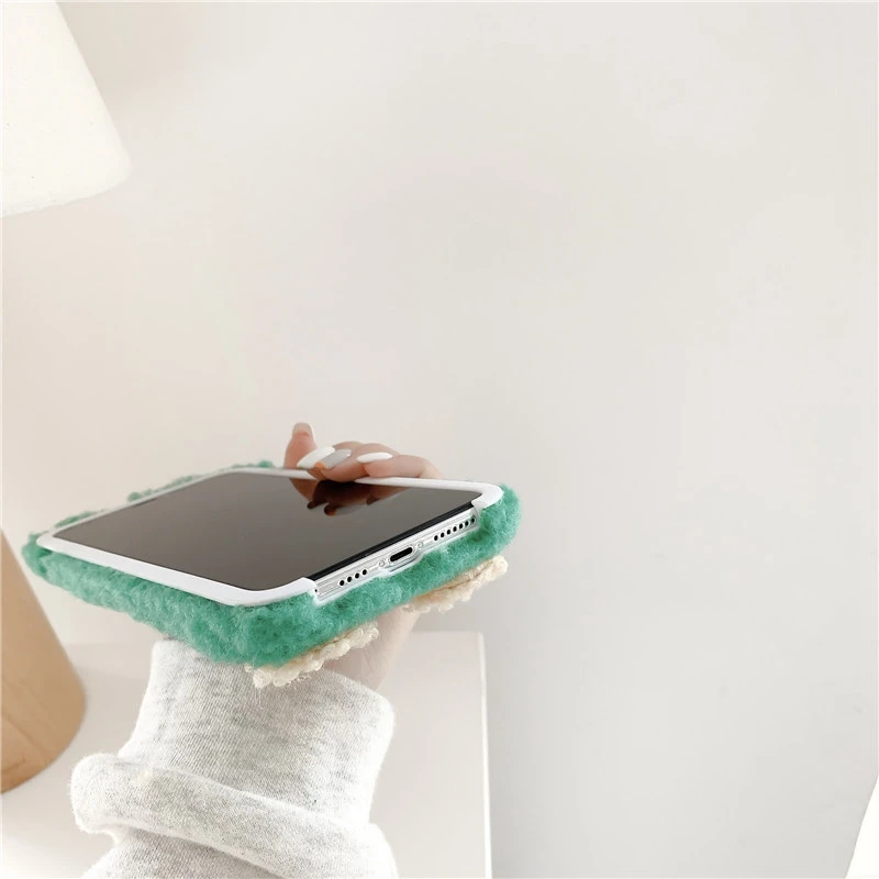 

Plush Cute Bear Suitable for iPhone11Pro Case Silicone Protective Sleeve Anti-Fall Protective Shell Cute Phone Case