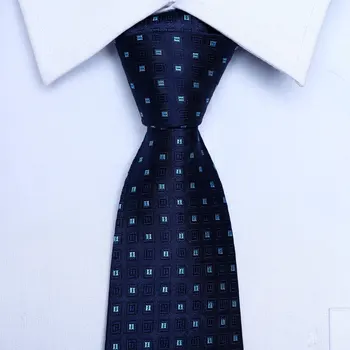 2021 classic striped and dot print men neck ties silk ties high quality