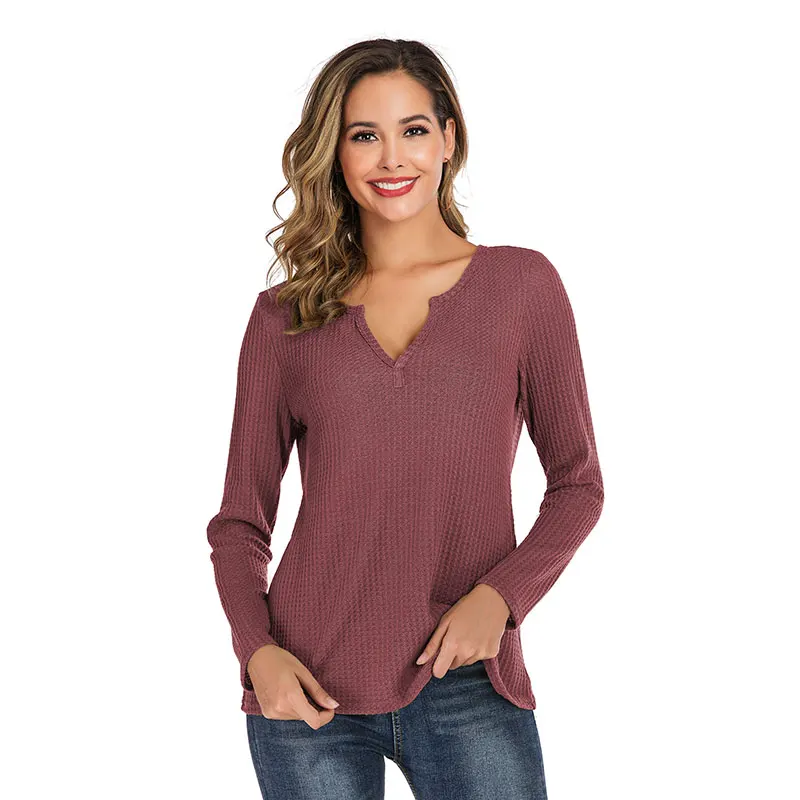 Женский свитер в клетку CINESSD черный Однотонный пуловер с v-образным вырезом и