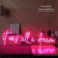 custom neon signs all this is dream neon signs pink led neon wall signs for artbedroomdecorationcustom neon