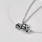 Ожерелье с подвеской на память для мужчин и женщин, колье с кулоном в виде мотоциклиста, крутой дизайн, Ювелирное Украшение для мальчиков и женщин