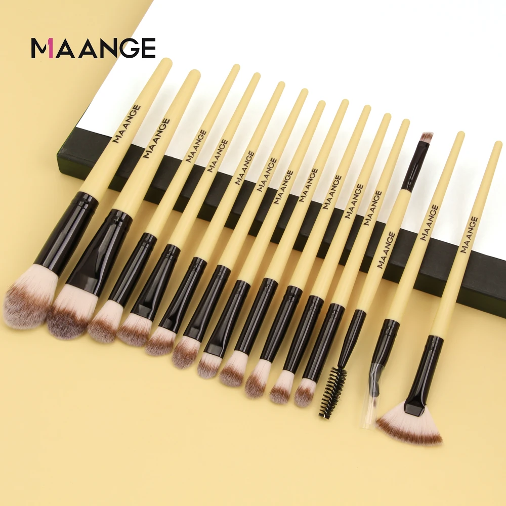 MAANGE Pro 3/14 шт. кисти для макияжа Набор Фонд Тени век порошок контурная кисть