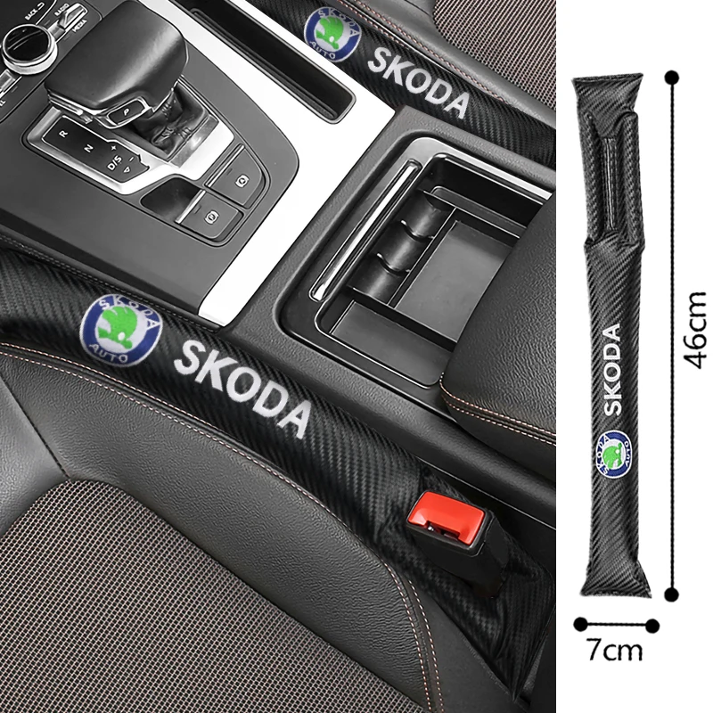 

1/2 PCS Leak Proof Car Seat Gap Filler Strip Gap Plug Pad Auto Accessories For Skoda Octavia A5 A7 RS Fabia Superb Rapid Kodiaq