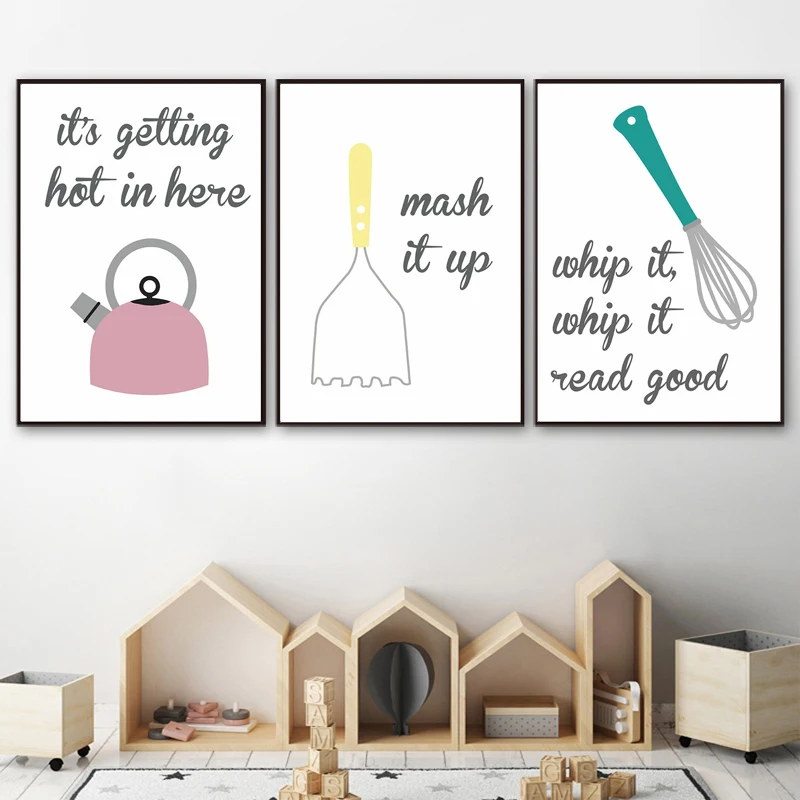 Современный плакат кухонный холст искусство Юмористическая шутка рисование на