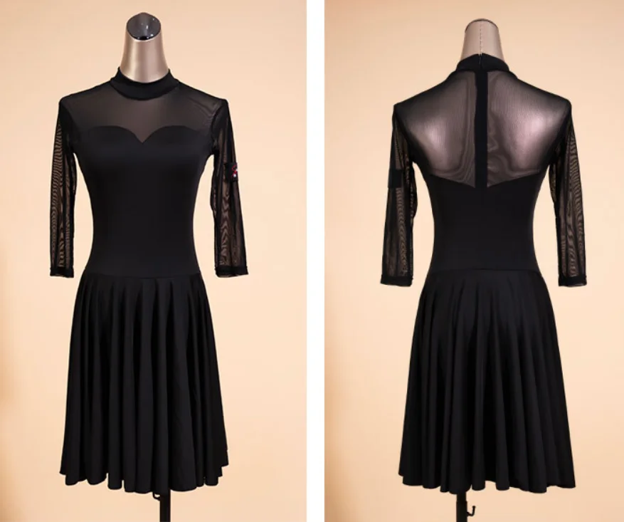 SY3005 детское профессиональное Сетчатое платье для латиноамериканских и