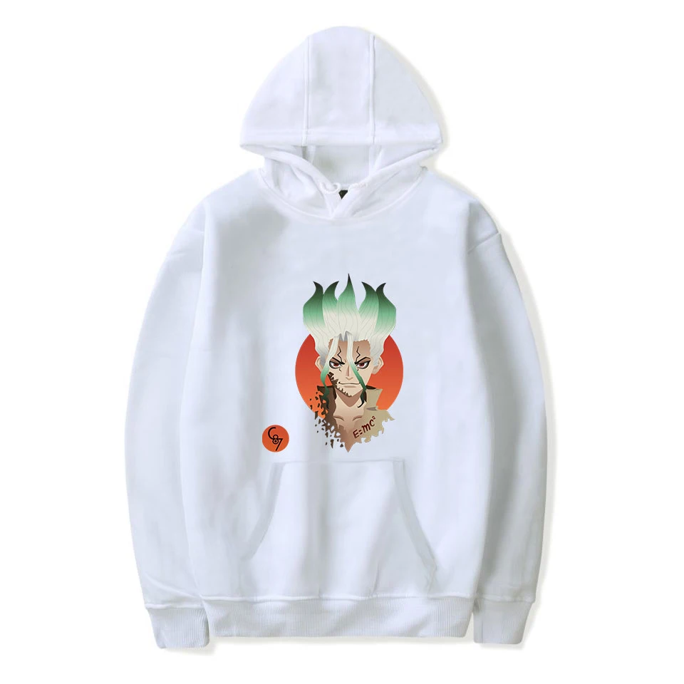Принт dr. stone Осенняя мужская модная толстовка с капюшоном популярная толстовка с капюшоном в стиле аниме для мужчин/женщин Удобная Повседневная Толстовка с капюшоном пуловер Горячая Распродажа