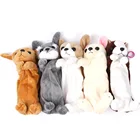 Пенал плюшевый с мультяшными собаками и щенками, милый чехол для ручек и карандашей с животными, школьные принадлежности, Канцтовары для детей, пенал