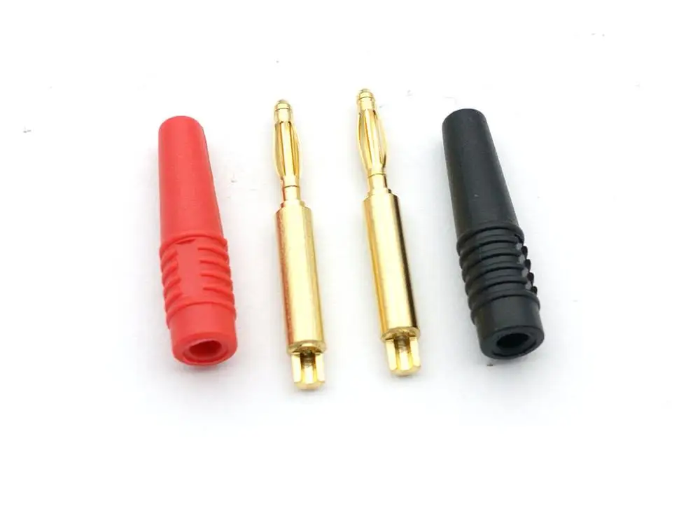 100 шт 2 мм позолоченные латунные банановые вилки для пайки | Обустройство дома