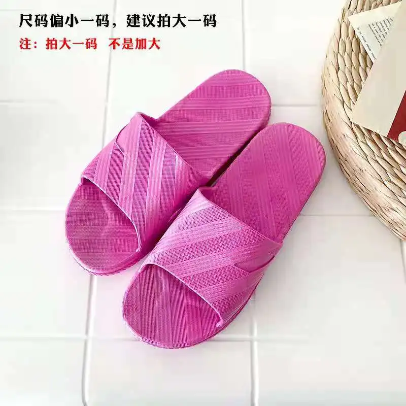 

2021 European and American Ladies Pure Color Four Seasons Home Fashion Slippers 1546