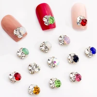 10pcspack 3d crystal nail stones 8 67 6cm gold bottom ab protein glitter diamond pile drill alloy nail jewerly rhinestones11