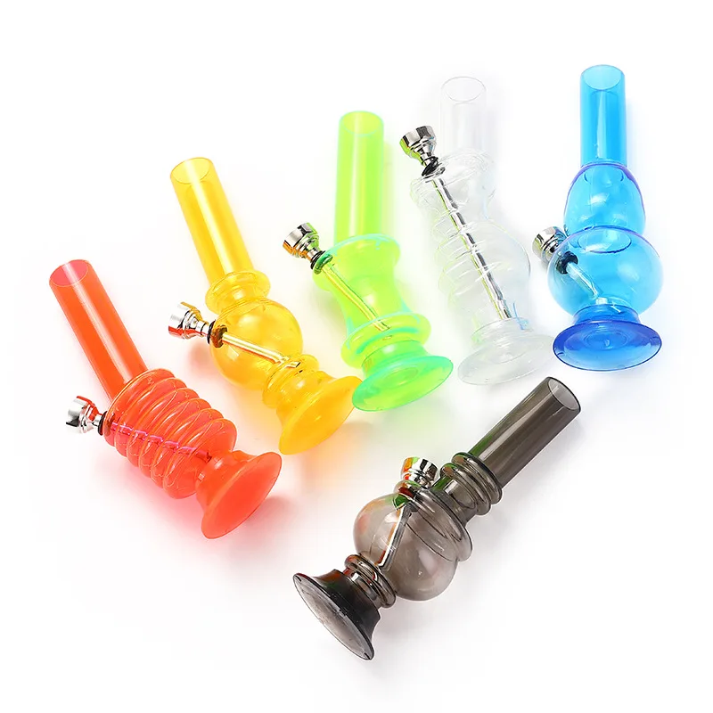 

1 Pcs Acrylic Mini Water Bong 16/20cm Clear Smoking Pipe Hookah Dismantleable Detachable & Easy to Clean