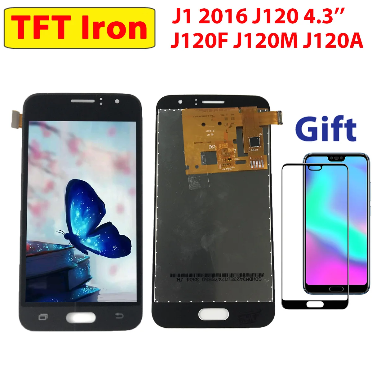ЖК дисплей TFT Iron для Samsung Galaxy J1 2016 дигитайзер сенсорного экрана J120F J120T J120M J120A J120 4 3