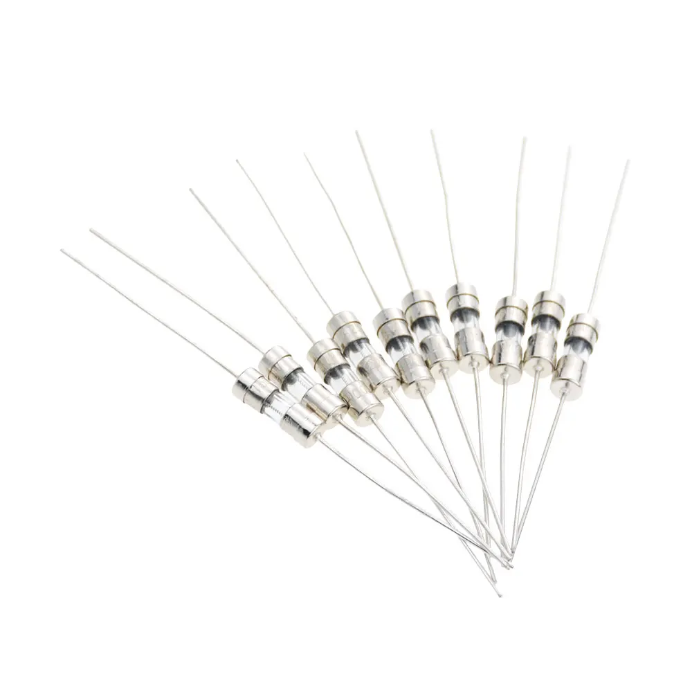 

10PCS Slow Blow 3.6*10 Glass Tube Fuse 250V 0.5A 1A 1.5A 2A 3A 3.15A 4A 5A 6.3A 8A 10A 15A With Pin 3.6x10mm