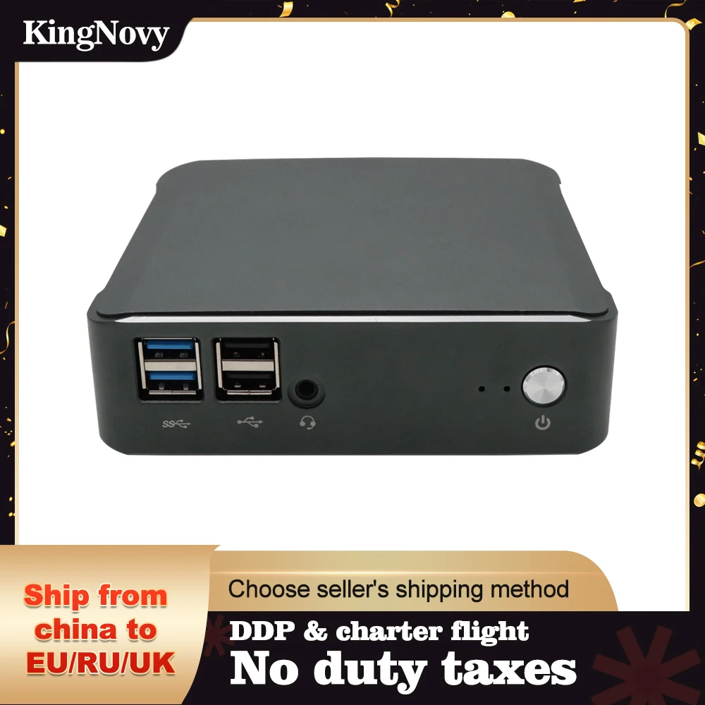 

KingNovy Mini PC Windows 10 Intel i7 10510U i5 10210U i3 8145U 2*DDR4 M.2 Nuc Computer Portable PC Type-C 4K 60Hz HD2.0 DP WiFi