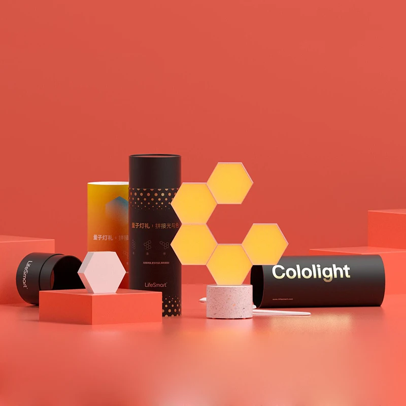 Оригинальный 5 шт. креативная Геометрическая сборка умный контроль домашняя