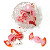 vintage cute murano glass sweets pink candy wedding xmas party home desktop christmas decorations diy dollhouse crafts ornament