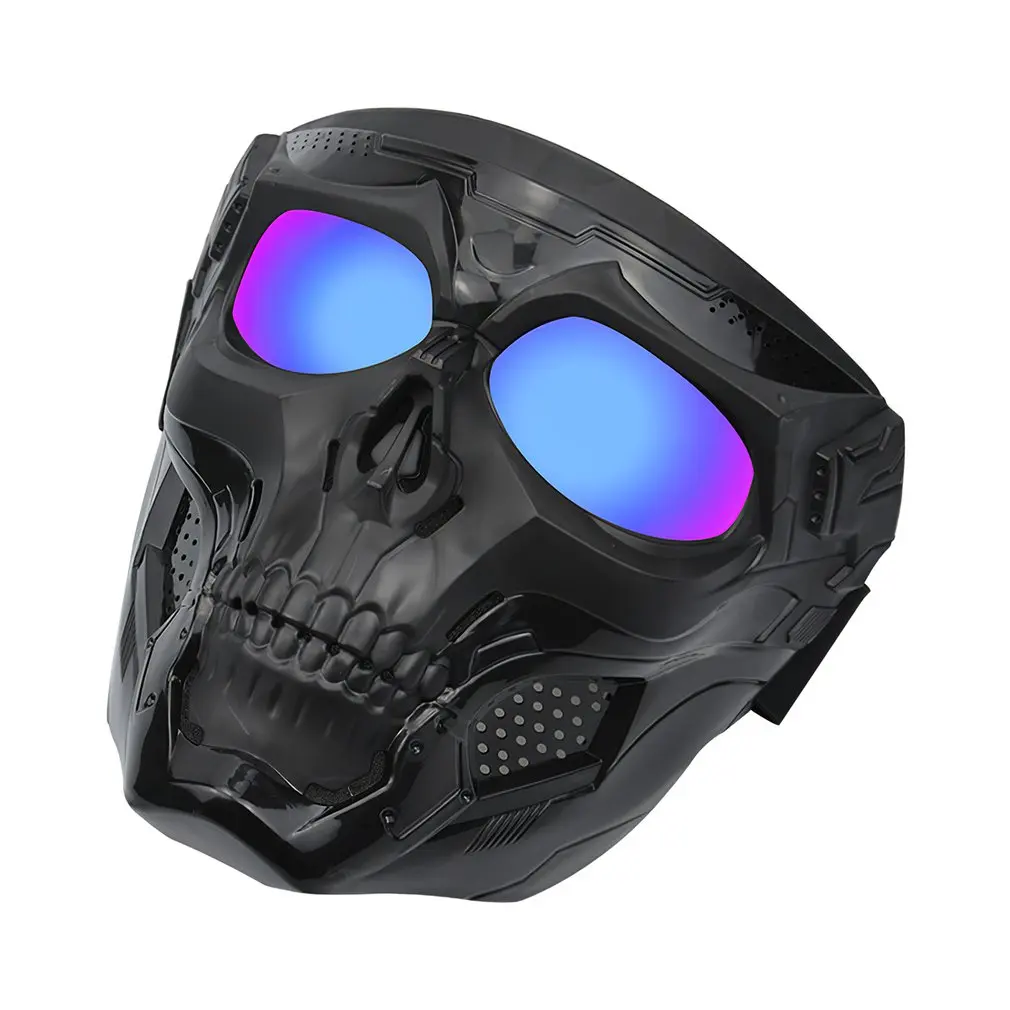 

2021 CS field tactical equipment adapter tactiacl Paintball Game helmet Airsoft Skull Skeleton protective mask Full Face Helmet