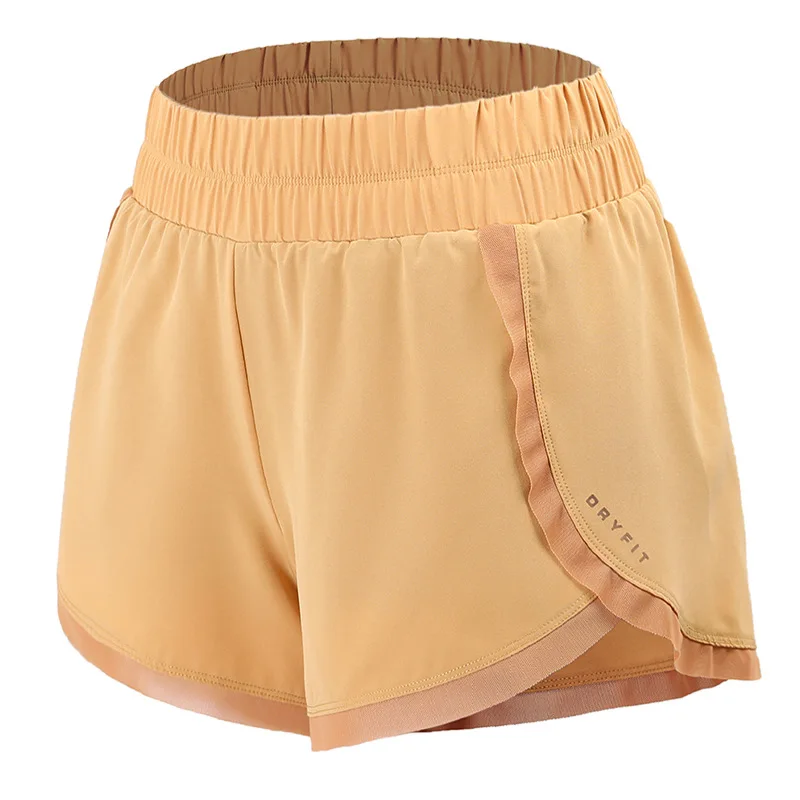 

Sports shorts double layer anti-glare breathable and quick-drying yoga pants loose running sports trousers