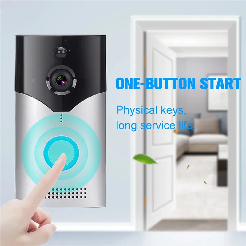 Беспроводная дверная камера 1080P Wi-Fi с датчиком движения | Безопасность и защита