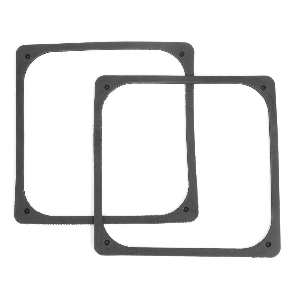 

Anti Vibration Rubber Gasket for PC Case Fan Accessories Silicone Shock Proof Absorption Pad 120x120mm Pack of 2