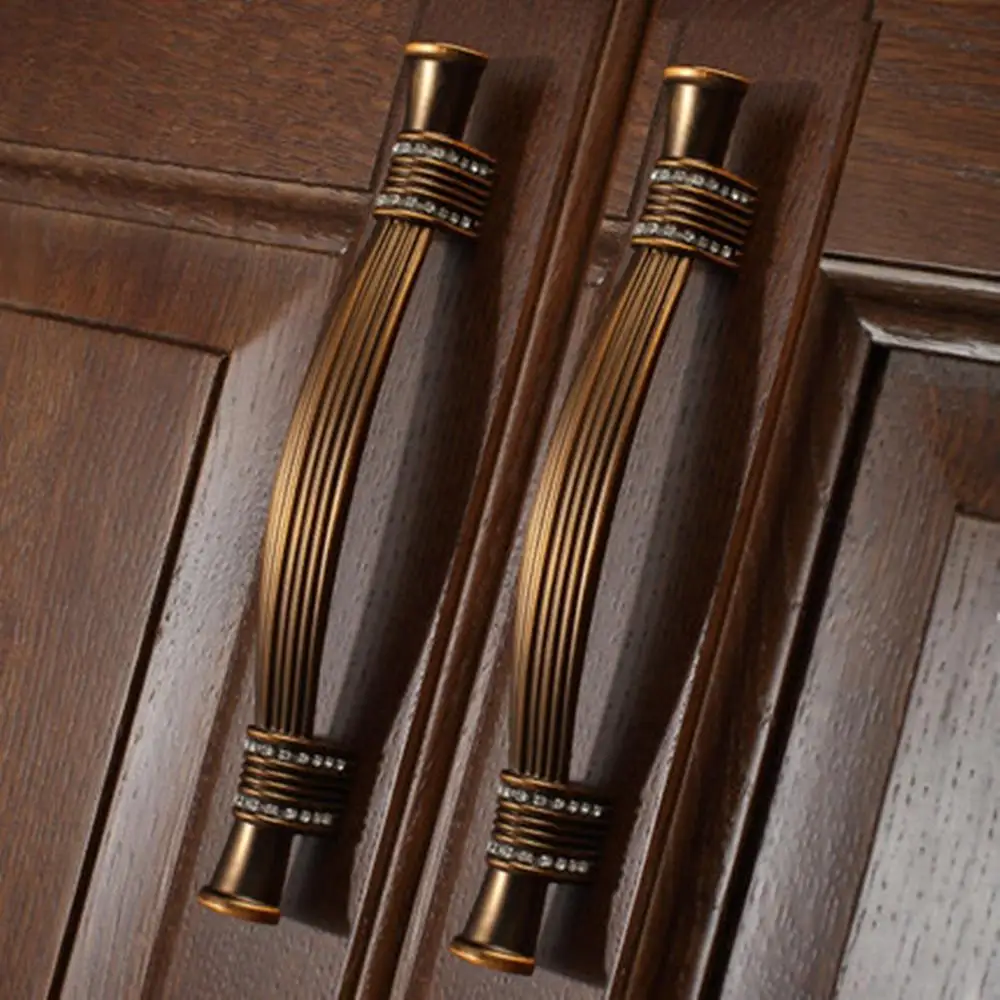 Европейский стиль ручка дверная ручки для комода или шкафа с ящиками Современная