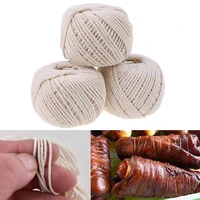 1roll 229 feet butchers cotton twine meat trussing turkey barbecue strings rope zongzi line tag rope clothing accessories
