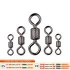 Рыболовные Вертлюги 50 шт.лот, шарикоподшипник, Поворотный шарнир с безопасной защелкой, твердые кольца, Поворотный шарнир для ловли карпа, рыболовные аксессуары