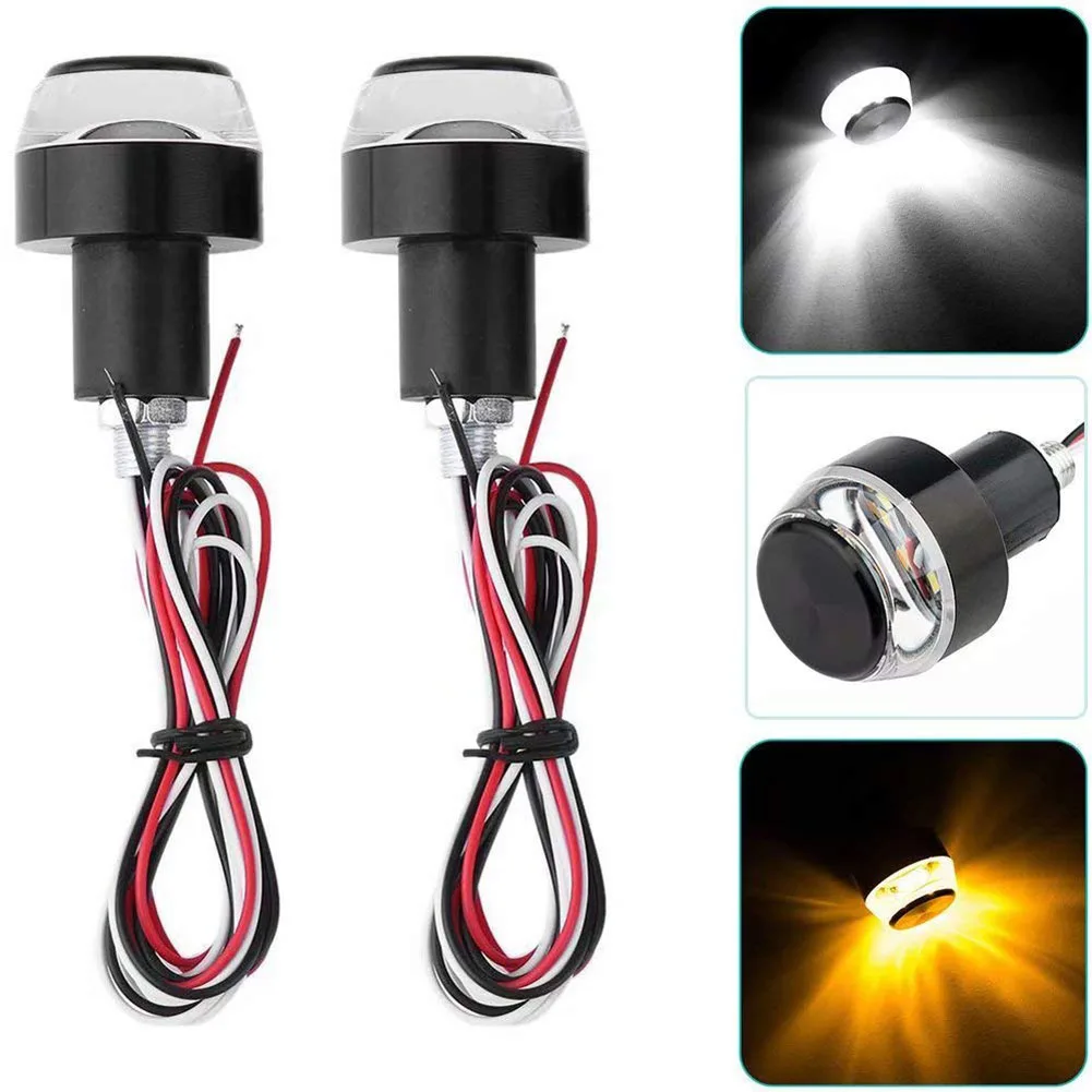 12V руль мотоцикла светодиодный световой индикатор поворота мигалка свет