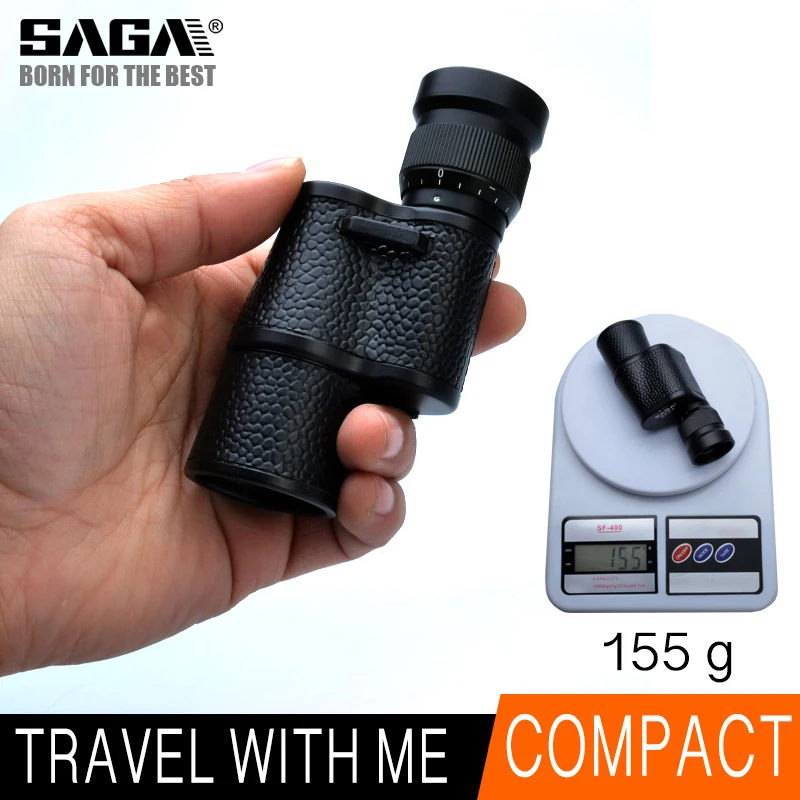 SAGA телескоп Монокуляр HD 8x30 низкий уровень света ночное видение Spyglass Зрительная