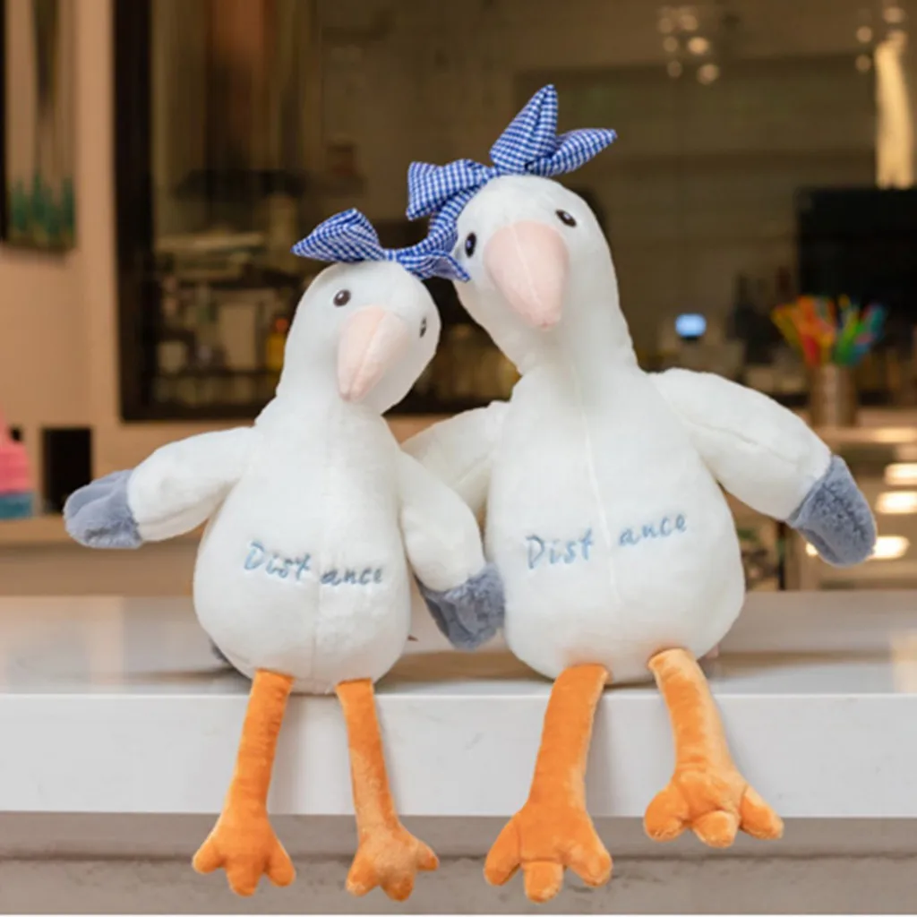 Интересный мультфильм Чайка плюшевая кукла милая Подушка украшение