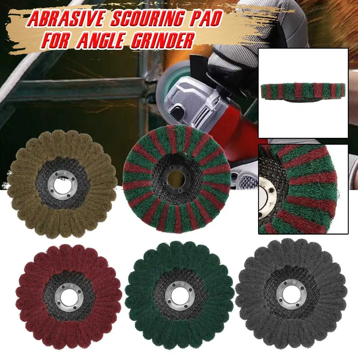 

Шлифовальный круг 100*16 мм, шлифовальный круг, полировальный диск, нетканый шлифовальный диск для угловой шлифовальной машины для обработки ...