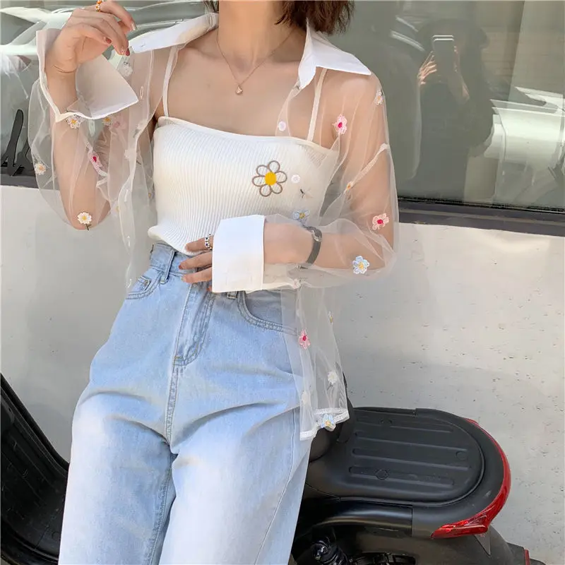 

Women Corset Tops Summer Flower Embroidered Vest Women's Camisole Tank Camis Crop Top For Women