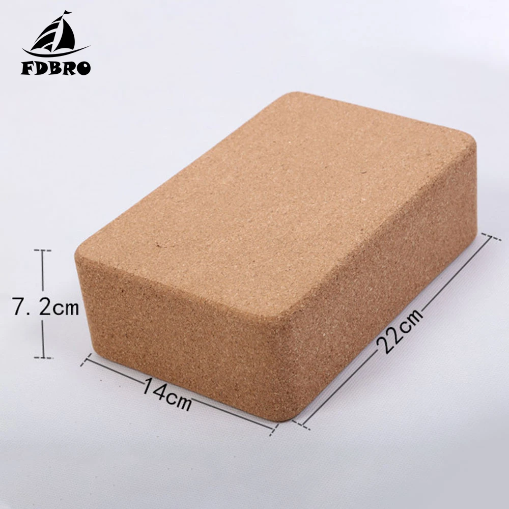 FDBRO1pc пробковый блок высокой плотности для йоги вспомогательный инструмент
