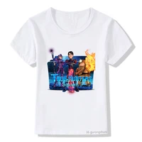 2021 new hot sale boys t shirt anime cartoon trollhunters graphic print childrens tshirts fashion harajuku girls t shirts tops