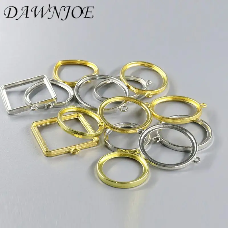 10pcs/lot Vintage Epoxy Accessories Charm Photo Frame Gold/Silver DIY Making Necklace Pendant Jewelry Supplies Finding | Украшения и
