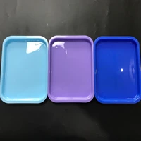 1 piece dental plastic trays flat mini instrument tray autoclave 3 color choose