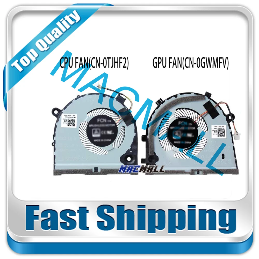 New For Dell G3 G3-3579 3779 G5 5587 15 5587 Series CN-0TJHF2 CN-0GWMFV Replacement Laptop CPU GPU Cooler Cooling Fan
