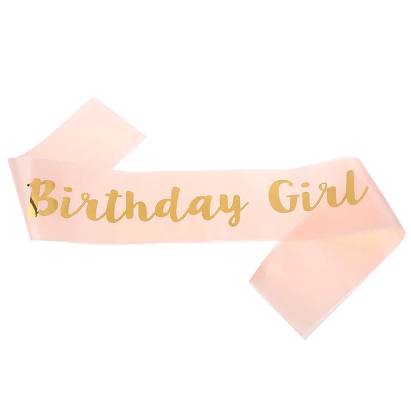 1Pcs 16th 21st 30th 40th 50th 60th Adult Birthday Girl Women Happy Satin Sash Favors Anniversary Decoration Supplies | Дом и сад