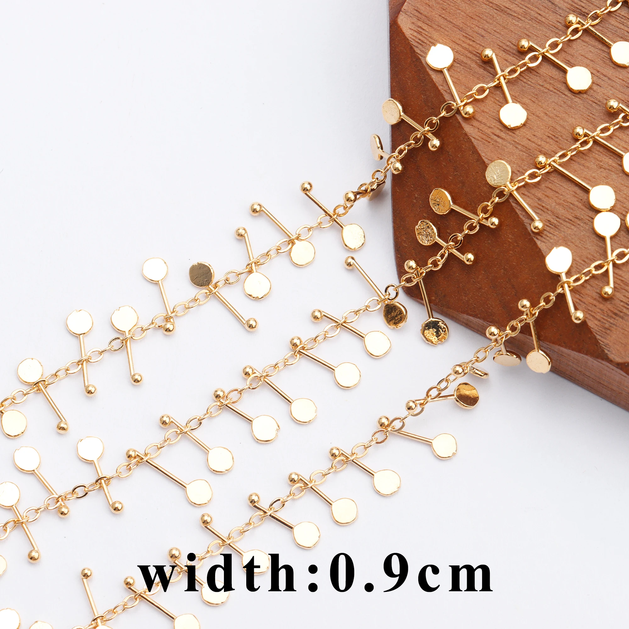 YEGUI C114 аксессуары для ювелирных изделий цепочка сделай сам позолота 18 карат 0 3