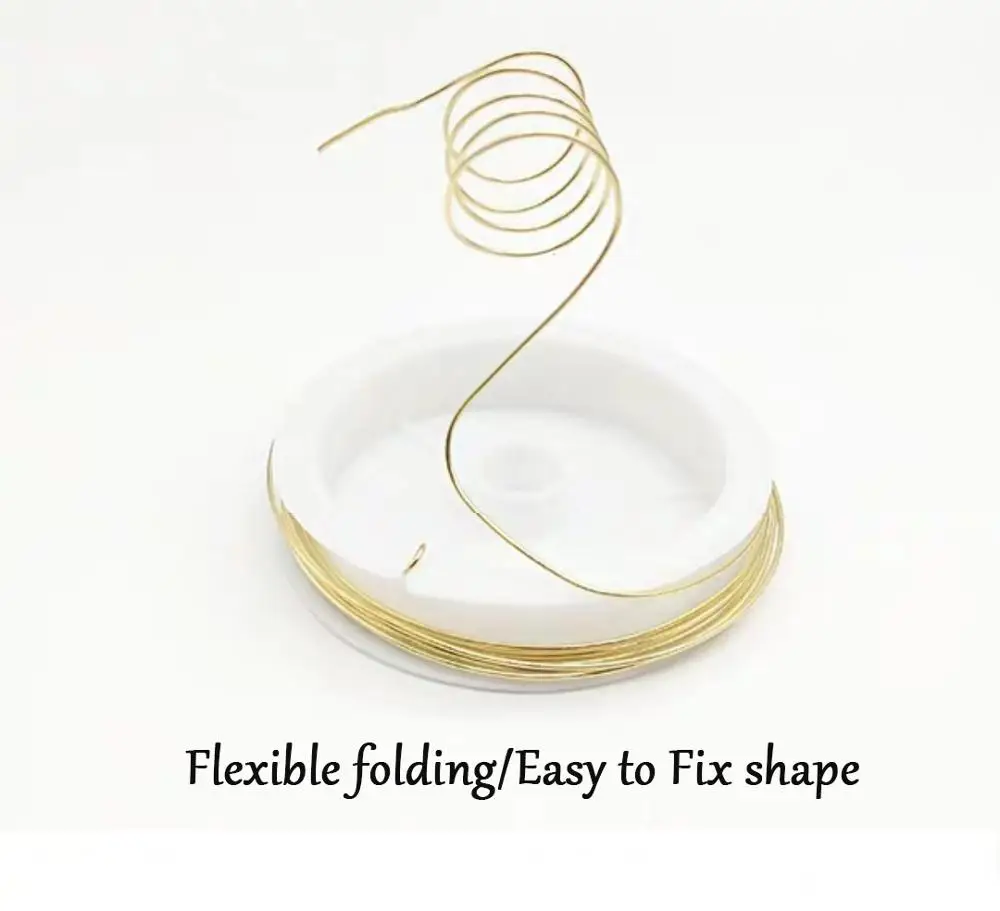 Медная проволока для бисероплетения Серебряного и золотого цвета изготовления