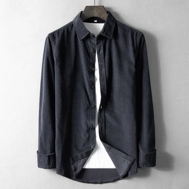 Лимонно желтый цвет мужские рубашки брендовая осенняя и весенняя рубашка для