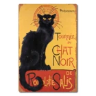 Винтажные оловянные знаки-Le Chat Noir, черная кошка, богемный район Монмартра, Париж-металлический знак, плакат, ретро искусство, табличка, стена