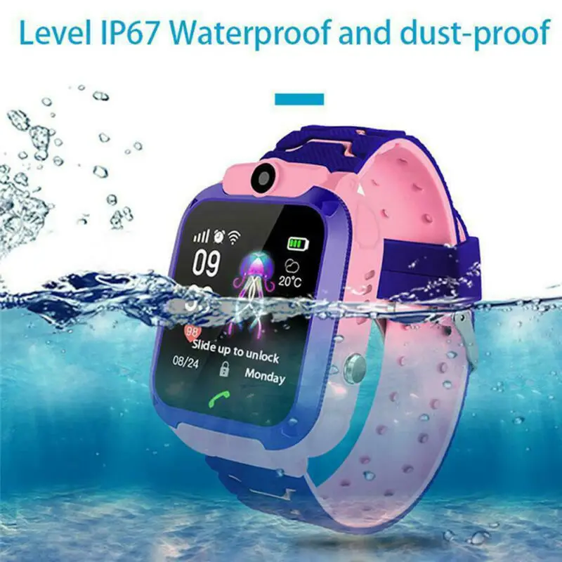 Camera Anti-Lost GPS SOS SIM Kids Smart Watch Waterproof Smartwatch Call Phone Sim For Android iOS Apple | Электроника