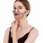 Прозрачная защитная маска с респиратором 1 шт., прочная маска для лица, комбинированная пластиковая многоразовая прозрачная маска для лица, экраны для лица 2020