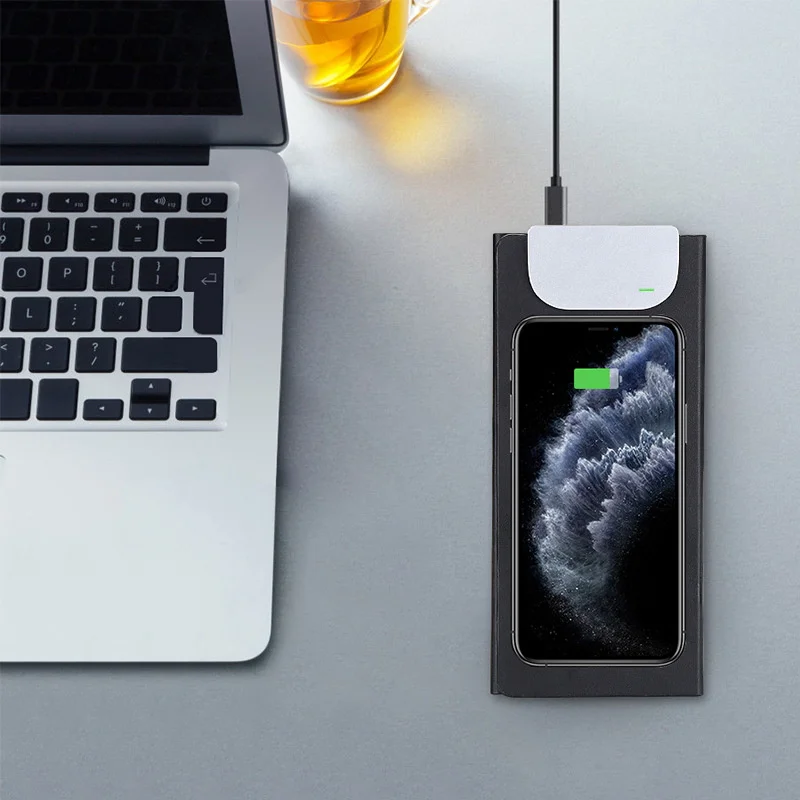 Коврик для мыши Qi с беспроводным зарядным устройством iPhone 11 XS X Samsung S8 Note 8 Airpods Pro 2