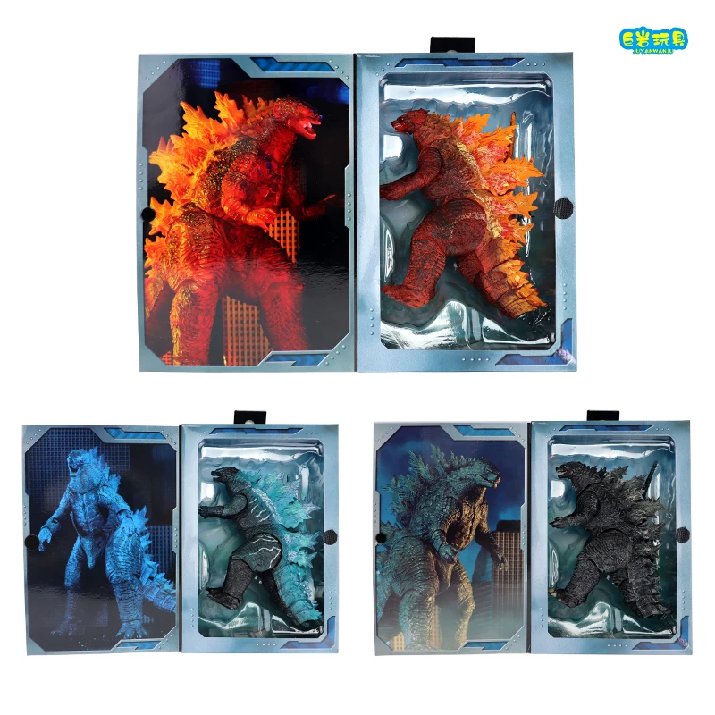 

Bandai Anime Model 17cm Godzilla VsKing Kong Nuclear Explosion Monster PVC Figure Model Red Lotus Nuclear Jet Movie Version Toy